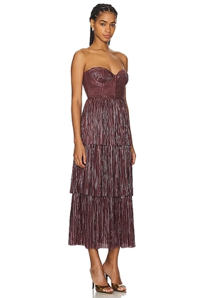 Sabina Musayev Ascella Dress in Brown. Size M. Also in S, L, XL.