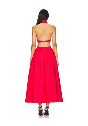 SAU LEE Hilary Set in Red. Size 0. Also in 2, 4, 6, 8.