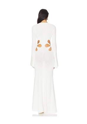 SAU LEE x REVOLVE Destiny Knit Dress in Ivory. Size 0. Also in 00, 4, 6, 8.