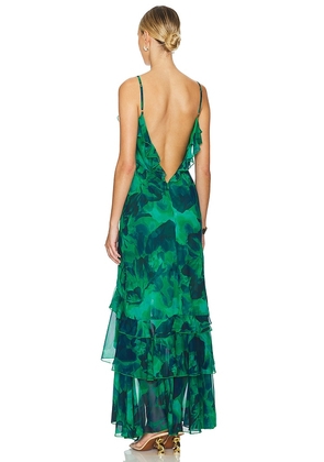 Runaway The Label Namari Maxi Dress in Green. Size M. Also in XS, XXS.