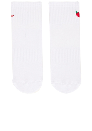 Souls. Spicy Grip Socks in White. Size S/M. Also in M/L.