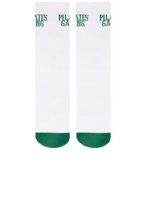 Souls. Pilates Gang Grip Socks in White. Size M/L. Also in S/M.