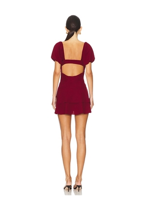 SNDYS x REVOLVE Barcelona Dress in Burgundy. Size S. Also in XL.