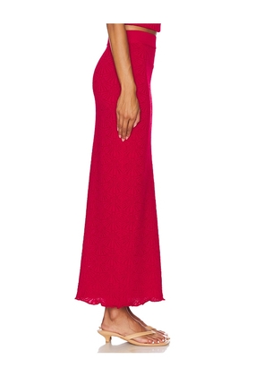 SNDYS x REVOLVE Josefina Skirt in Red. Size M. Also in L, S, XS, XXL, XXS.