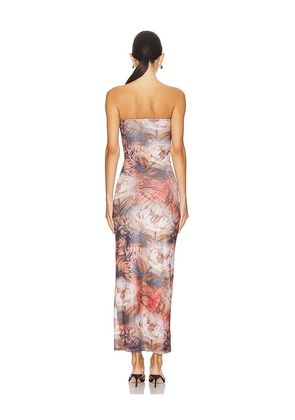 superdown Gabi Maxi Dress in Brown. Size M. Also in S, L.