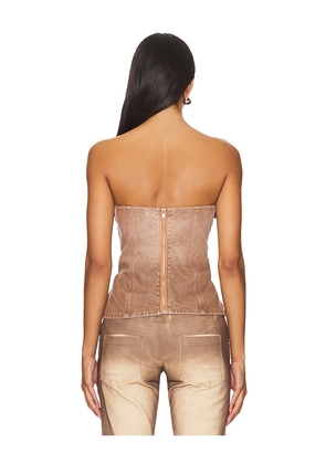 superdown Jasmine Tube Top in Brown. Size M. Also in XS, S, L, XL.