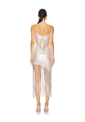 SAYLOR Lillie Dress in Metallic Silver. Size L. Also in M.