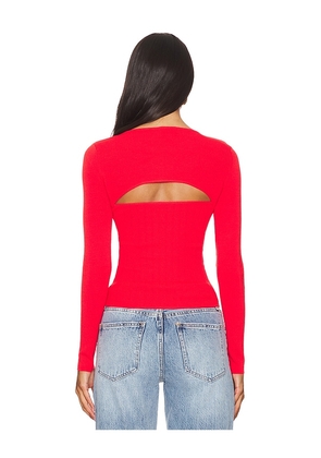 superdown Kenzie Knit Top in Red. Size M. Also in S.