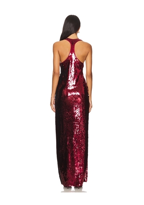 retrofete Bella Sequin Dress in Burgundy. Size M. Also in XS, S, L, XL.