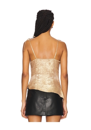 superdown Paz Tank Top in Metallic Gold. Size S. Also in XS.