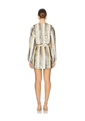 Show Me Your Mumu Wear Me Out Dress in Metallic Neutral. Size XS. Also in S.