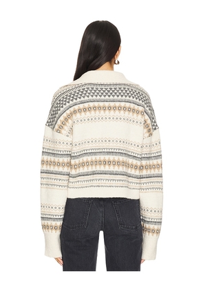 Tularosa Maliah Fairisle Sweater in Ivory. Size M. Also in XS, S, L.