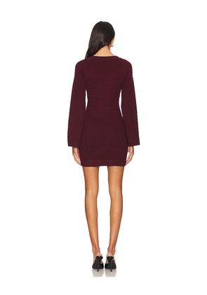 Sancia The Carmen Knit Dress in Burgundy. Size M. Also in XS.