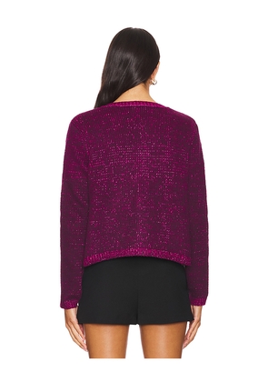 Steve Madden Emelia Sweater Jacket in Purple. Size XL. Also in L.