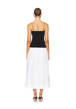 SWF x REVOLVE Drop Waist Dress in Black,White. Size M. Also in L.