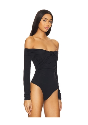 superdown Jillian Bodysuit in Black. Size M. Also in S, XL.