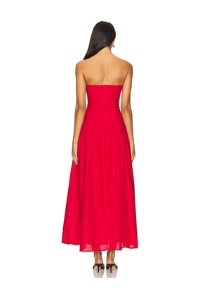 SNDYS Stella Maxi Dress in Red. Size M. Also in L, XL.