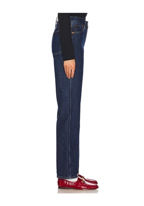 RE/DONE 90's High Rise Loose Jeans in Denim-Dark. Size 24. Also in 25, 26, 27, 28, 29, 30, 31.