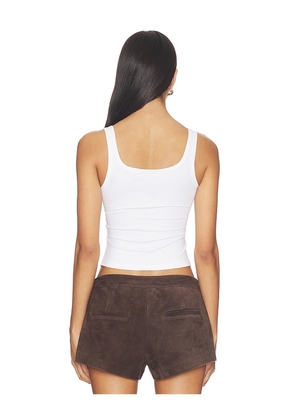 SNDYS x REVOLVE Horse Shoe Tank Top in White. Size M. Also in L, S, XL, XS.