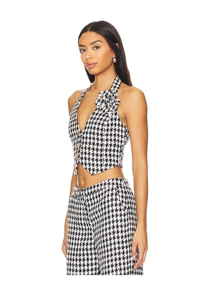 SNDYS Tweed Halter Top in Black. Size XL. Also in L.