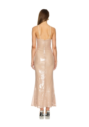 Runaway The Label Shira Maxi Dress in Nude. Size XL. Also in L.