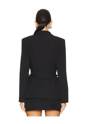 superdown Jennifer Lace Up Blazer in Black. Size S. Also in M, L.