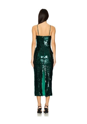 Runaway The Label Vesina Midi Dress in Green. Size S. Also in XS.