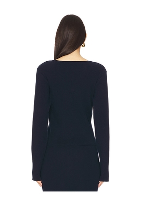 SNDYS Odetta Top in Navy. Size M. Also in L, XS.