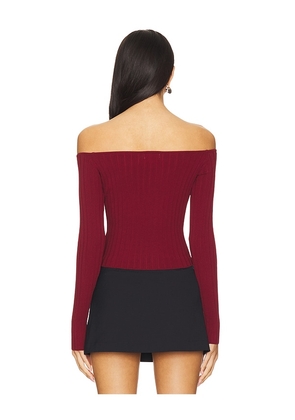 superdown Calypso Top in Burgundy. Size M. Also in S.