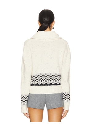 Tularosa Erina Fair Isle Cardigan in Cream. Size S. Also in XS, M.