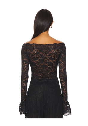 Ronny Kobo Maribeth Top in Black. Size M. Also in S, XS.