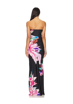 ROCOCO SAND Strapless Maxi Dress in Black,Blush. Size M. Also in XXS, L.