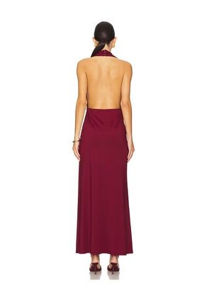 SNDYS Cantarios Dress in Burgundy. Size M. Also in L, S, XL, XS, XXL, XXS.