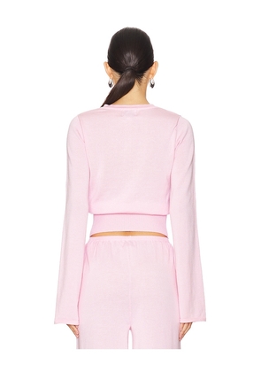 SNDYS X REVOLVE Button Up August Top in Blush. Size M. Also in L, S, XL, XS, XXS.