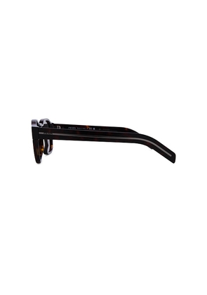 Prada Round Frame Sunglasses in Brown Tortoise in Brown.