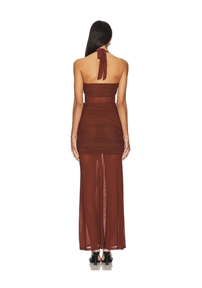 Runaway The Label Tallula Maxi Dress in Brown. Size M. Also in S.