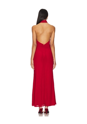 Runaway The Label Antoine Maxi Dress in Red. Size M. Also in L, XL/1X.