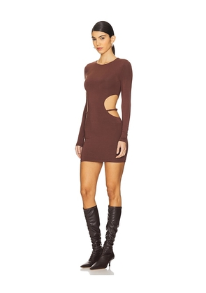 superdown Torianna Mini Dress in Chocolate. Size M. Also in S, L, XL.