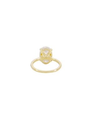 SHASHI Oval Travel Ring in Metallic Gold. Size 6. Also in 7, 8.