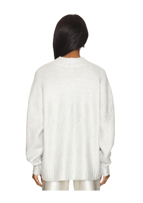 PISTOLA Carlen Pullover in Metallic Silver. Size M. Also in L, XL.