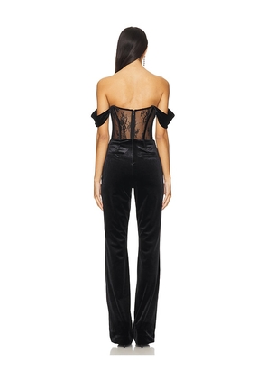 retrofete Leni Jumpsuit in Black. Size XL. Also in XXL.