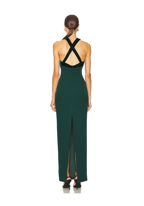 SAU LEE Eloise Gown in Green. Size 00. Also in 2, 0, 4, 6, 10.