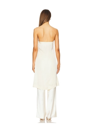 SWF Strapless Midi Top in Ivory. Size M. Also in S, XL.