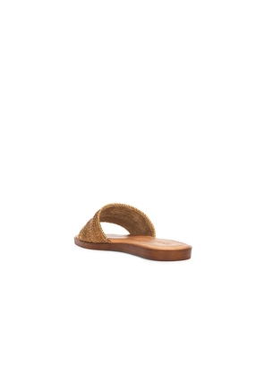 Seychelles Palms Perfection Slides in Metallic Bronze. Size 6. Also in 8.5.