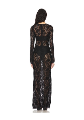 superdown Blanche Maxi Dress in Black. Size M. Also in XXS, XS.