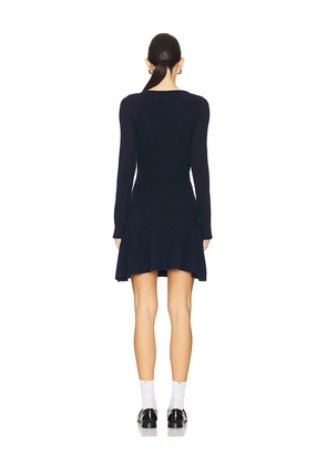 Peachy Den Claudine Knit Dress in Navy. Size M. Also in S, XS.