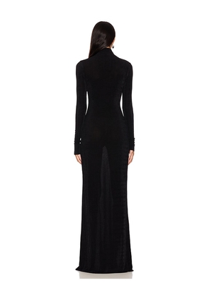 SEROYA Kim Maxi Dress in Black. Size M. Also in XS, S.