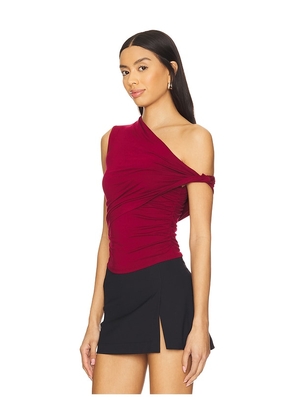 superdown Alessia Top in Burgundy. Size M. Also in XS, XXS, S, L.