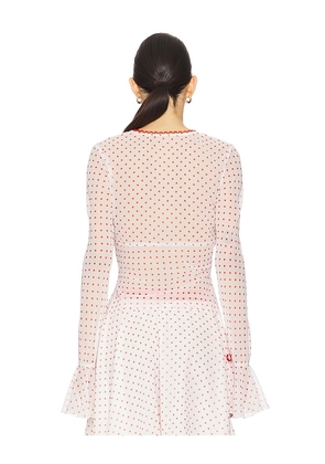 Tyler McGillivary Franny Top in Red. Size S. Also in XS, M.