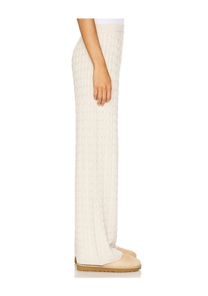 Tularosa Hannah Knit Pant in Beige. Size M. Also in XS, S, L.